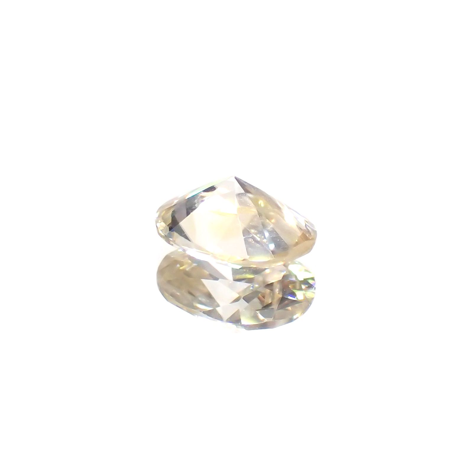 イエロージルコン(宝石名ジルコン)スリランカ/カンボジア産 1.21ct 識別済[231124189]7.2x5.6mm前後