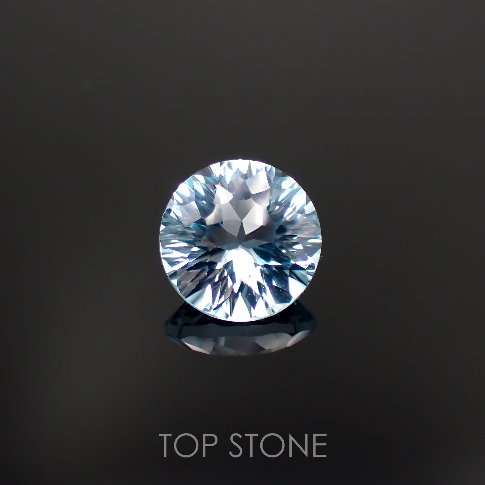 ◇カスタムカット◇ブルートパーズ ブラジル産 4.59ct[221219325]10.1x10.1mm前後