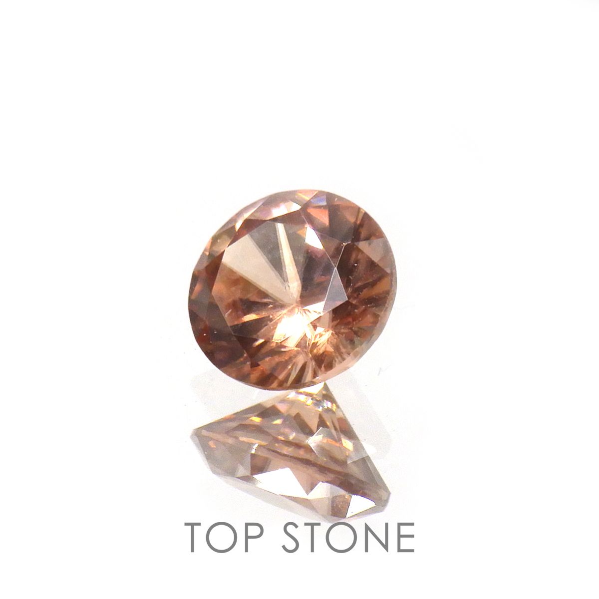 ライトピンクジルコン(宝石名ジルコン)スリランカ/カンボジア産 0.67ct 識別済[220716986]5x4.9mm前後