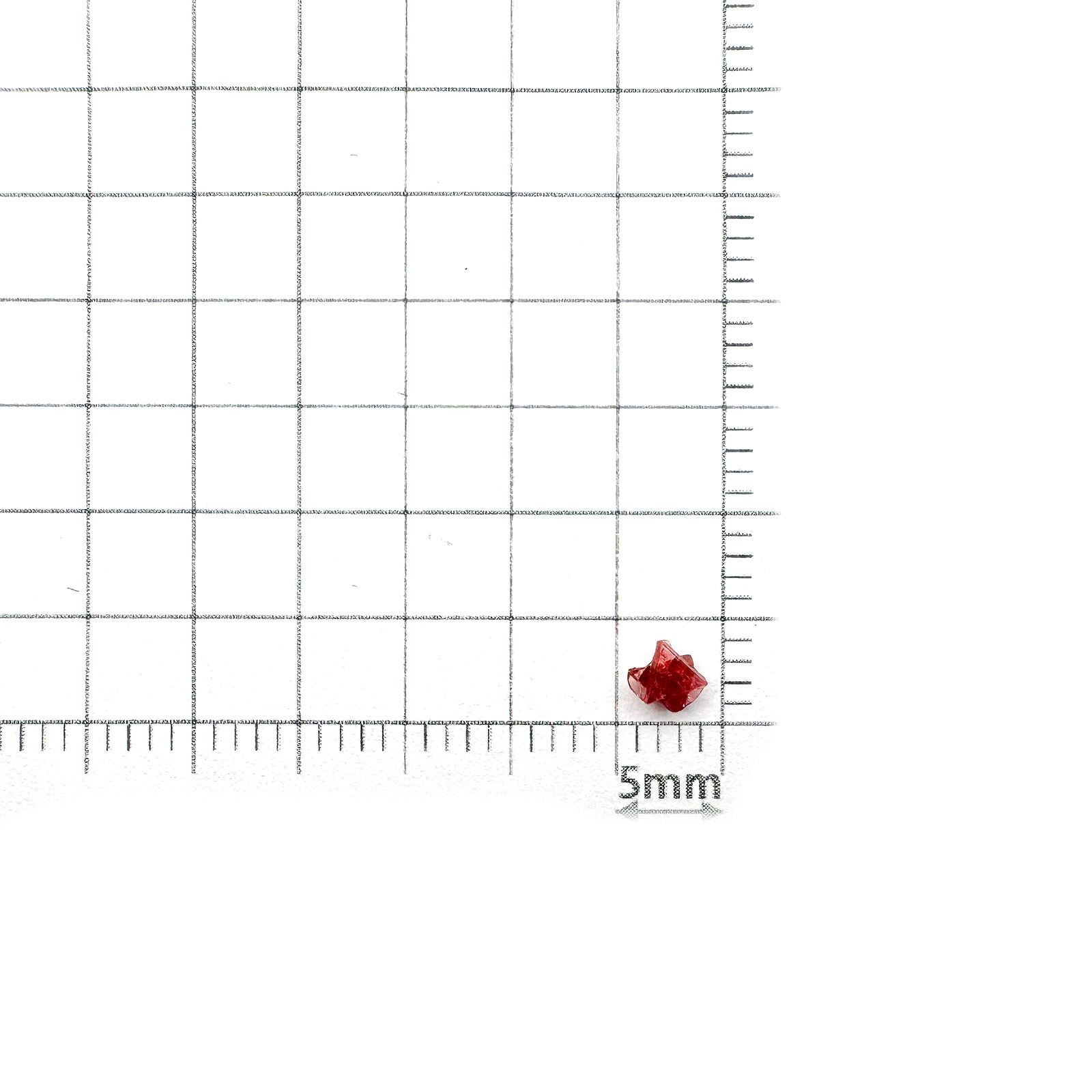 ツインクリスタルスピネル(スピネル式双晶) 原石 ビルマ産 0.12ct[240628430]3.2x3mm前後