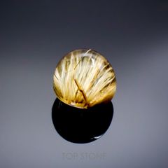 ルチルクォーツ(宝石名ルチルレイテッド・クォーツ) ブラジル産 2.52ct 識別済[211013310]7.6×7.4mm前後