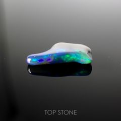 ◇バロック型◇ブラックオパール(宝石名オパール/加熱処理) エチオピア産 1.48ct 識別済[211013515]14.4×8.2mm前後