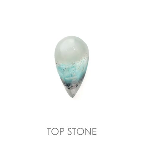 アホイト(宝石名アホアイト イン クォーツ)南アフリカ・メッシーナ鉱山産 2.56ct 識別済[220717164]13.5x7.6mm前後