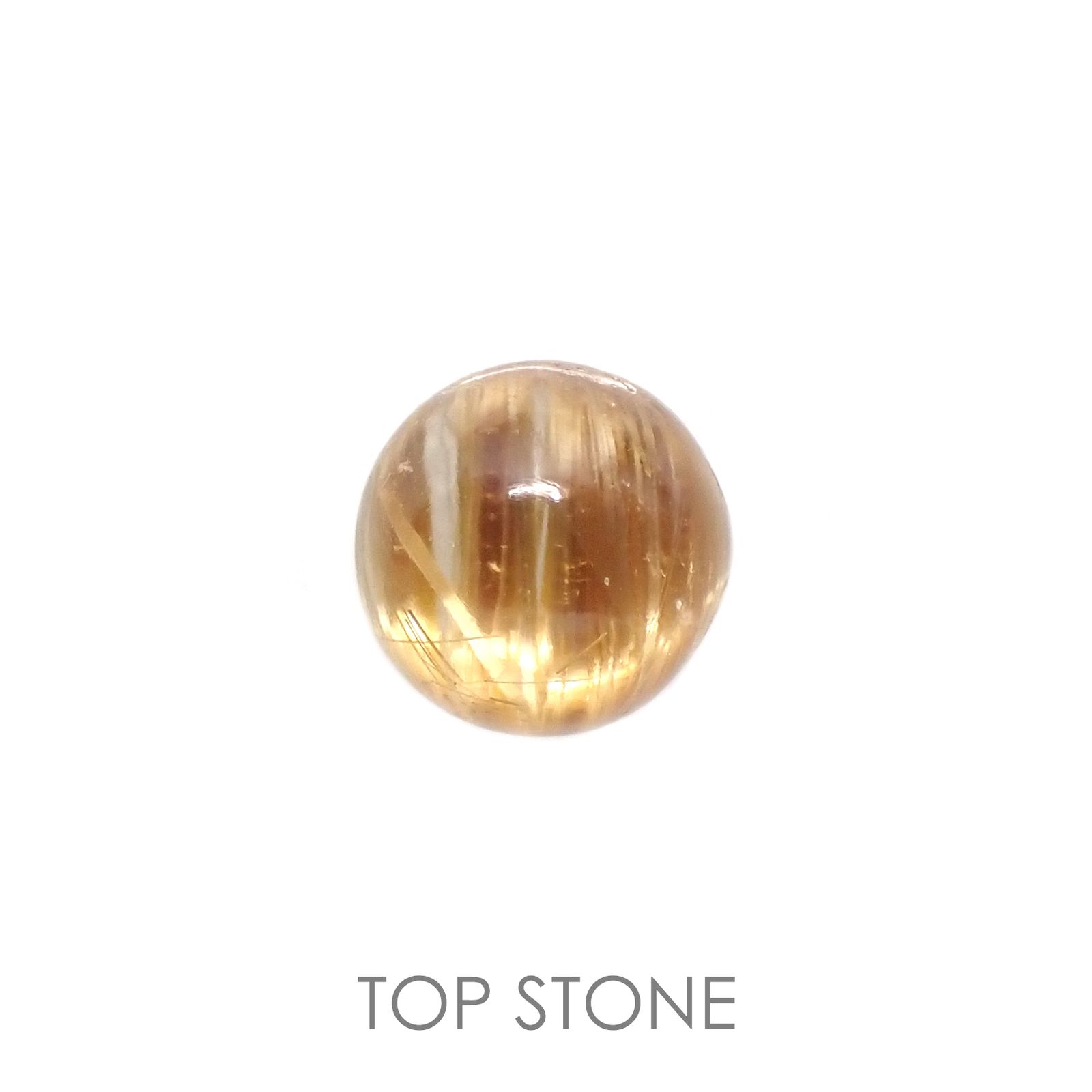 ルチルクォーツ ブラジル産 ルース 2.76ct[210913304]8.1×8.1mm前後