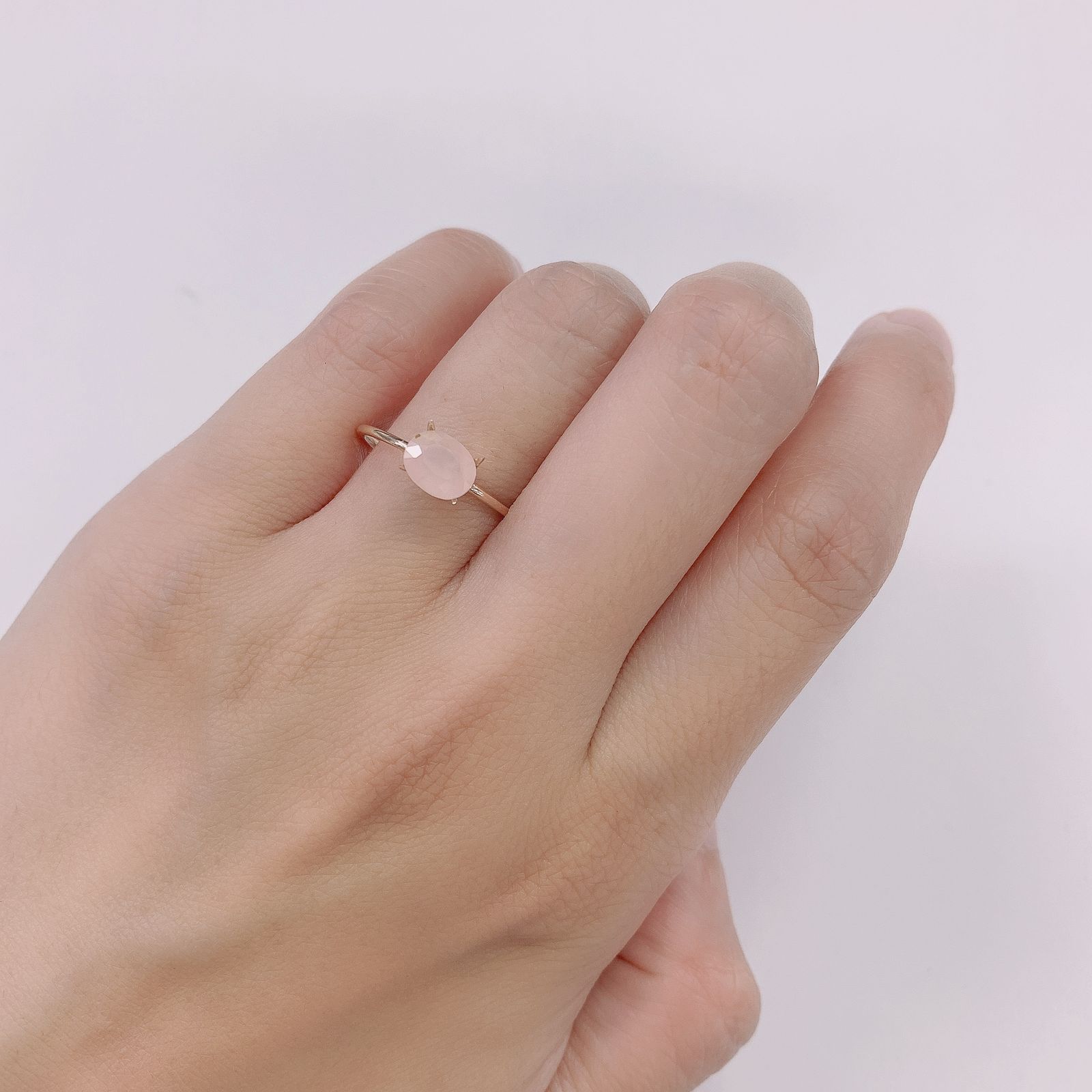 ピンクスミソナイト(宝石名ピンク・スミソナイト) メキシコ産 1.15ct 識別済[210812444]6.7×5.5mm前後