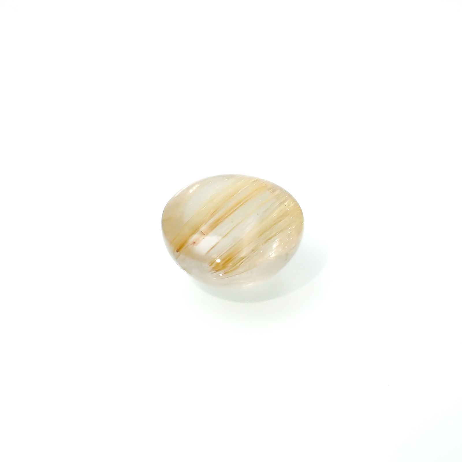 ルチルクォーツキャッツアイ ブラジル産 10.42ct[240125640]13.1x13.1mm前後