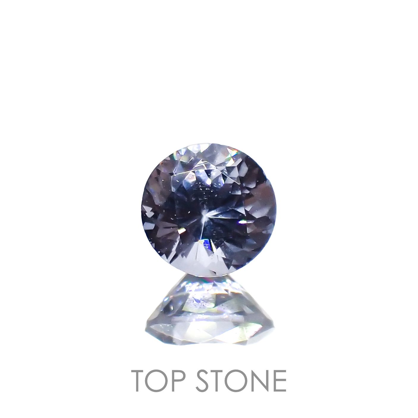 グレイッシュブルースピネル(宝石名スピネル)ビルマ/マダガスカル産 0.23ct 識別済[221219509]3.6x3.6mm前後