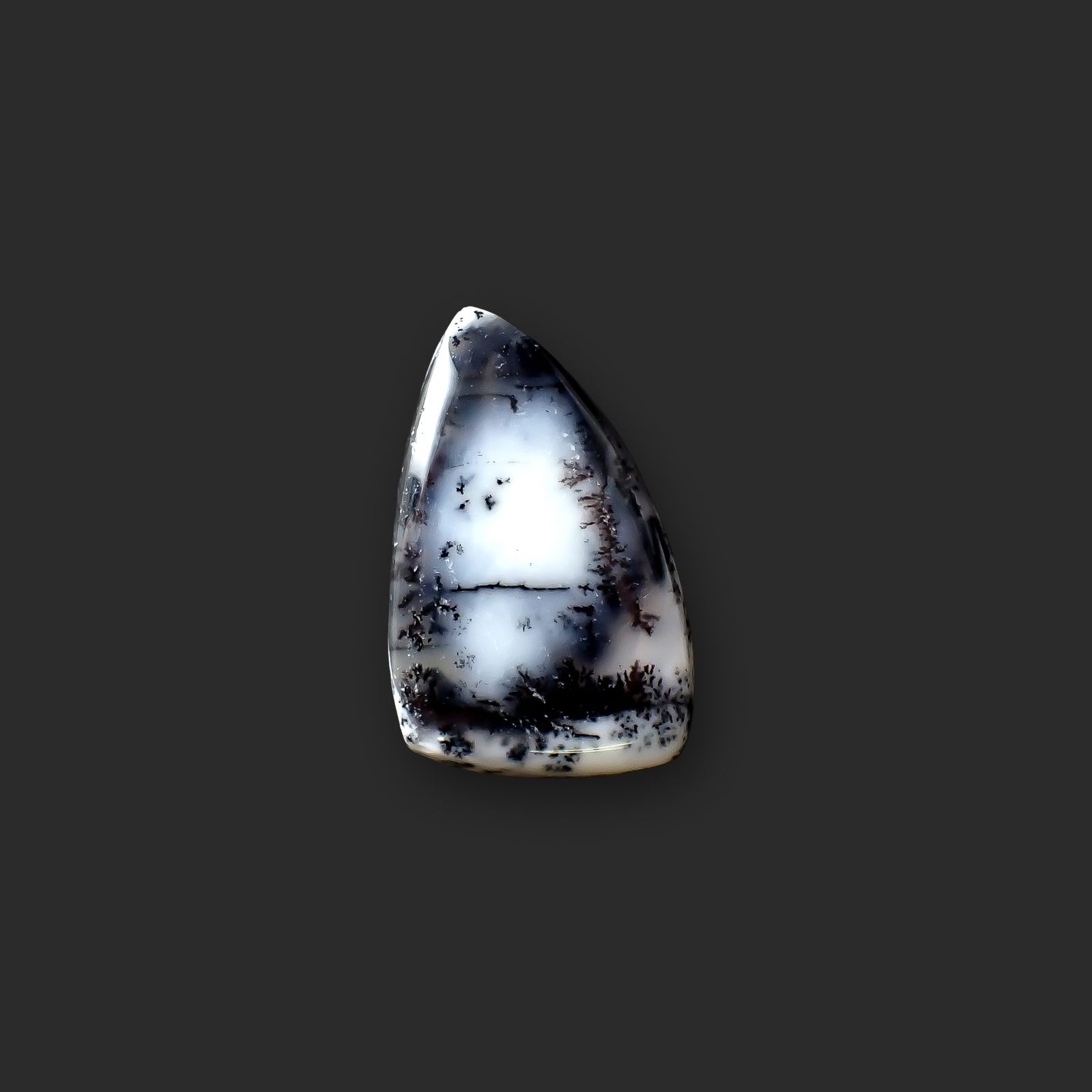◇フリーフォーム◇デンドリチックオパール ブラジル産 19.94ct [250931118]25.8x16.7mm前後