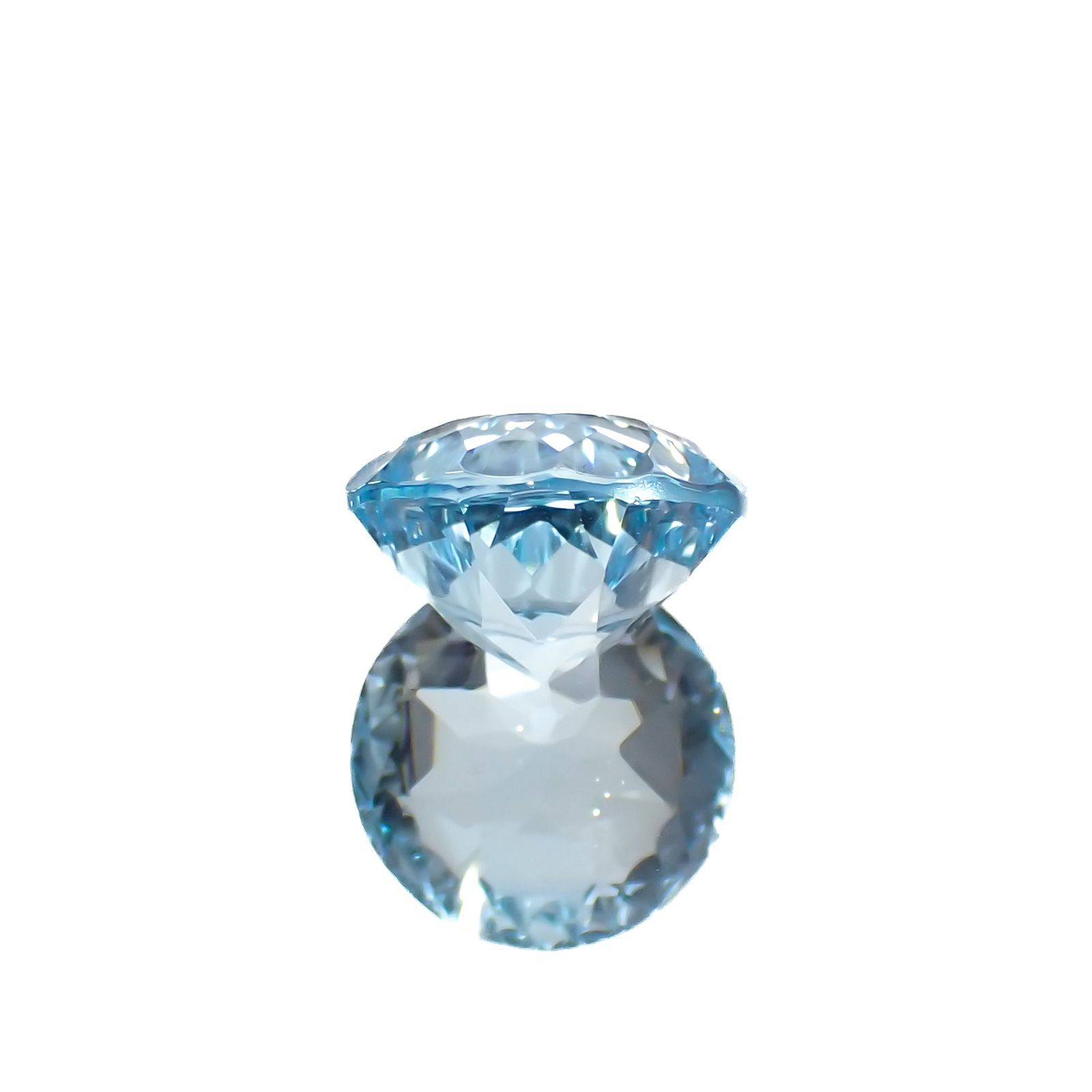 ◇カスタムカット◇ブルートパーズ ブラジル産 4.65ct[221219321]9.9x9.9mm前後