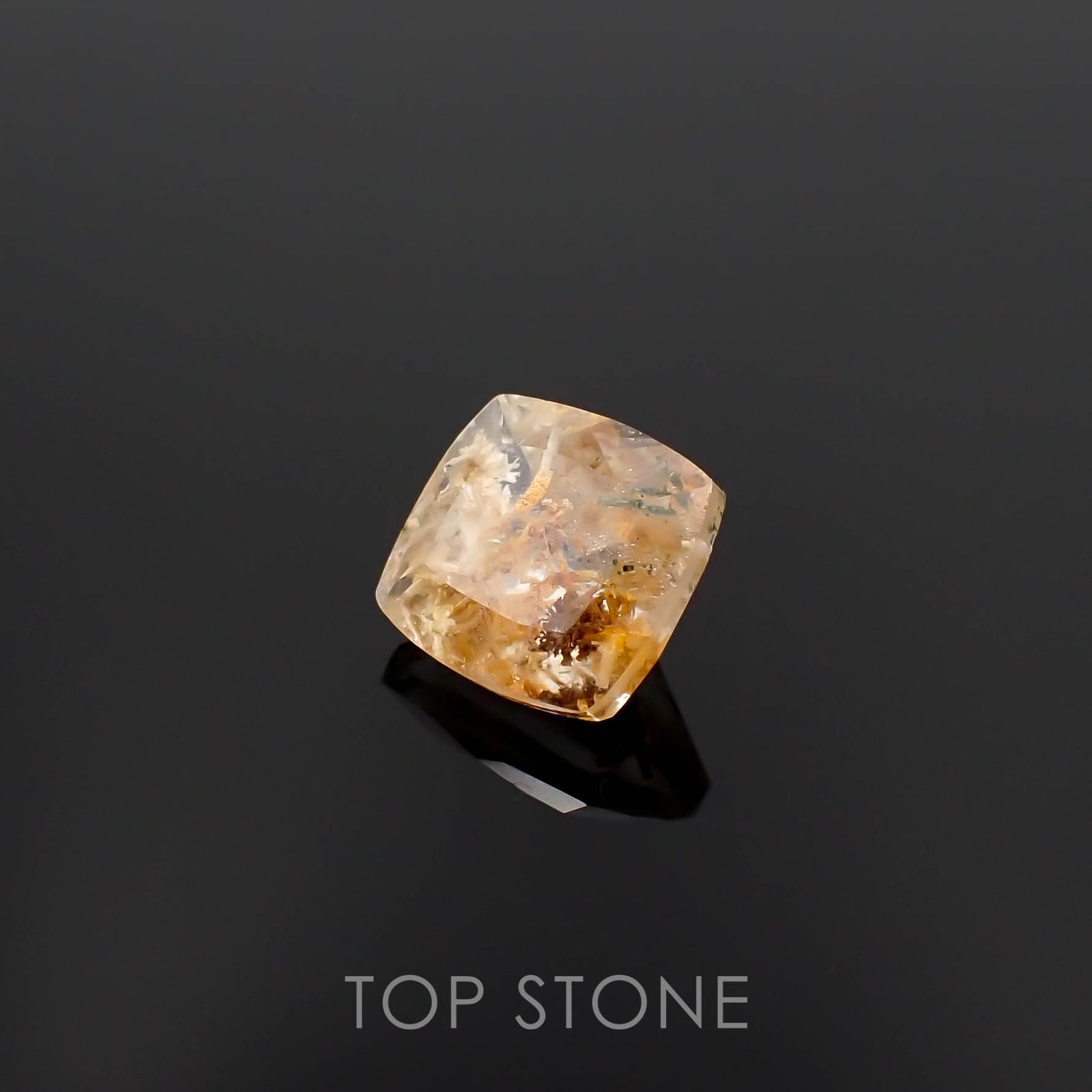 ヘデンベルジャイトインクォーツ インドネシア産 1.65ct[230120048]7.8x7.1mm前後