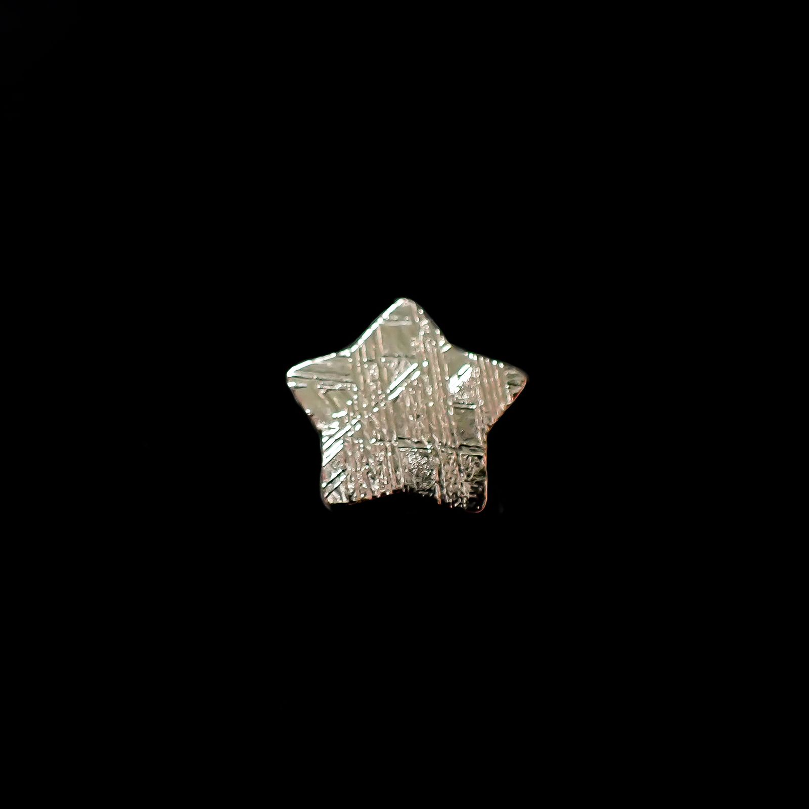 ◇カスタムカット・スター◇アルタイ隕石 発見地：中国 0.83ct [250129809]9.3x9.5mm前後