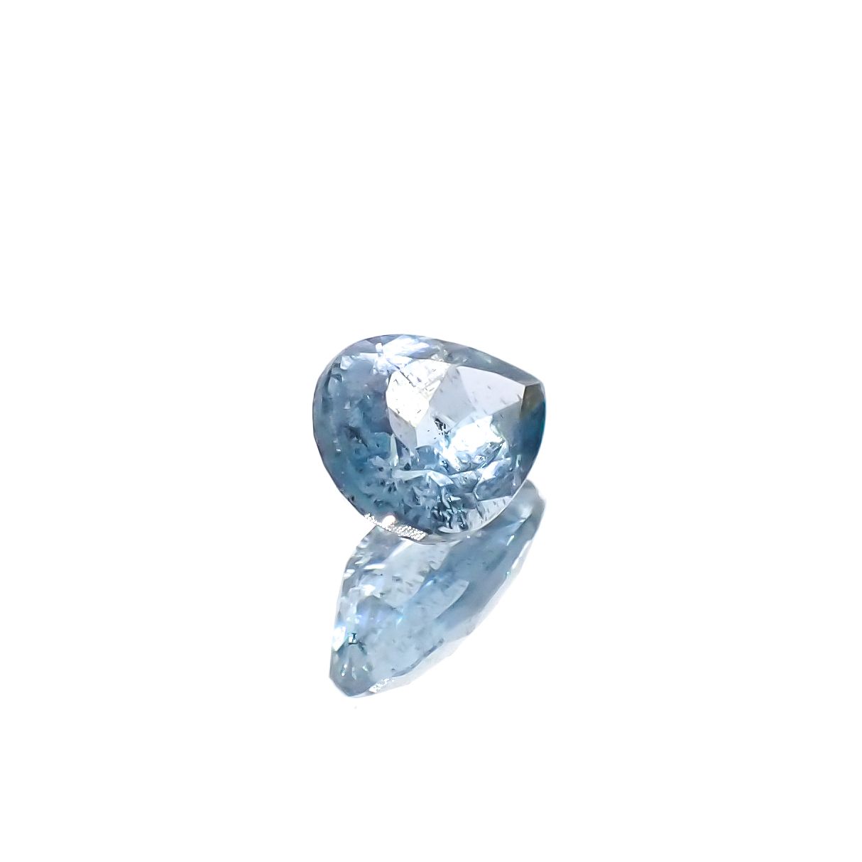 アクアマリン サンタマリアカラー マダガスカル産 0.58ct[240326964]7x4.9mm前後