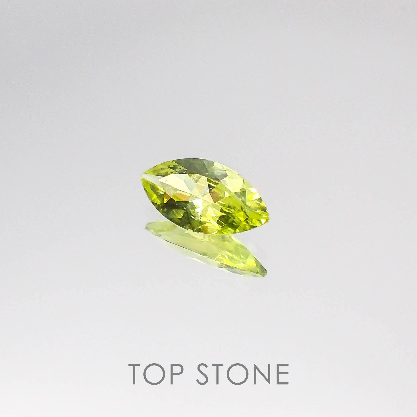 パロットクリソベリル インド産 ルース 0.45ct[20084676]7.8×3.9mm前後
