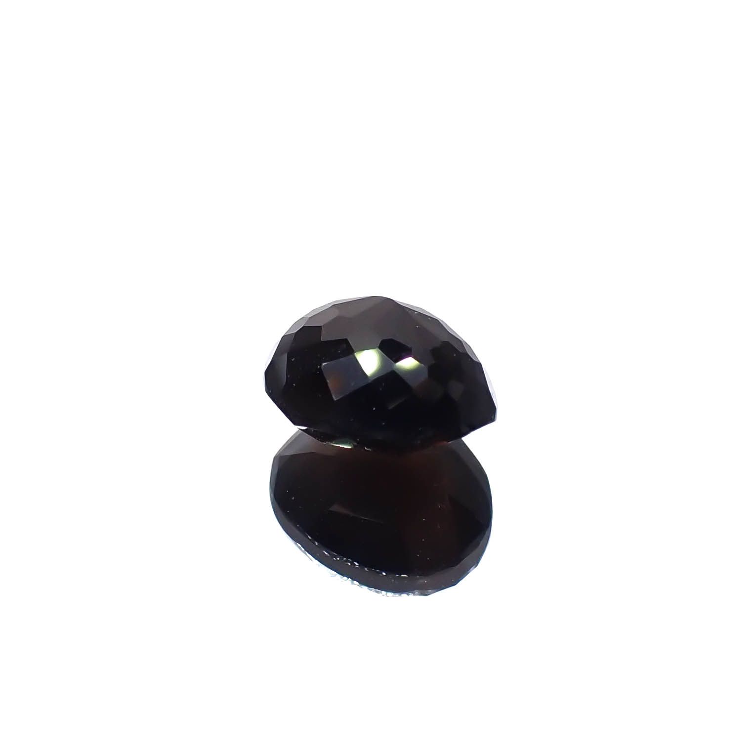◇カスタムローズカット◇モリオン チベット産 3.51ct[240427375]10.9x8.6mm前後