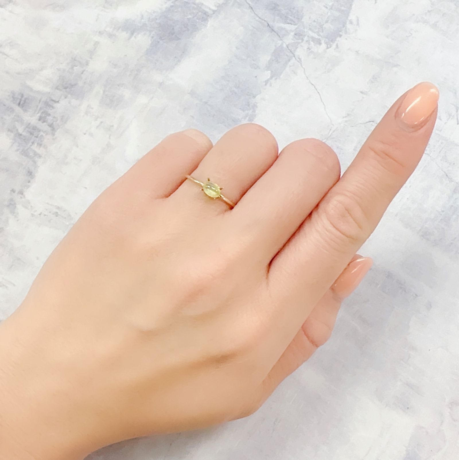 クリソベリルキャッツアイ スリランカ産 0.48ct[230119797]5.3x3.5mm前後