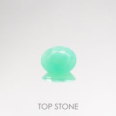グリーンオパール(宝石名コモンオパール) 南アフリカ産 1.63ct 識別済[210611385]10×8mm前後