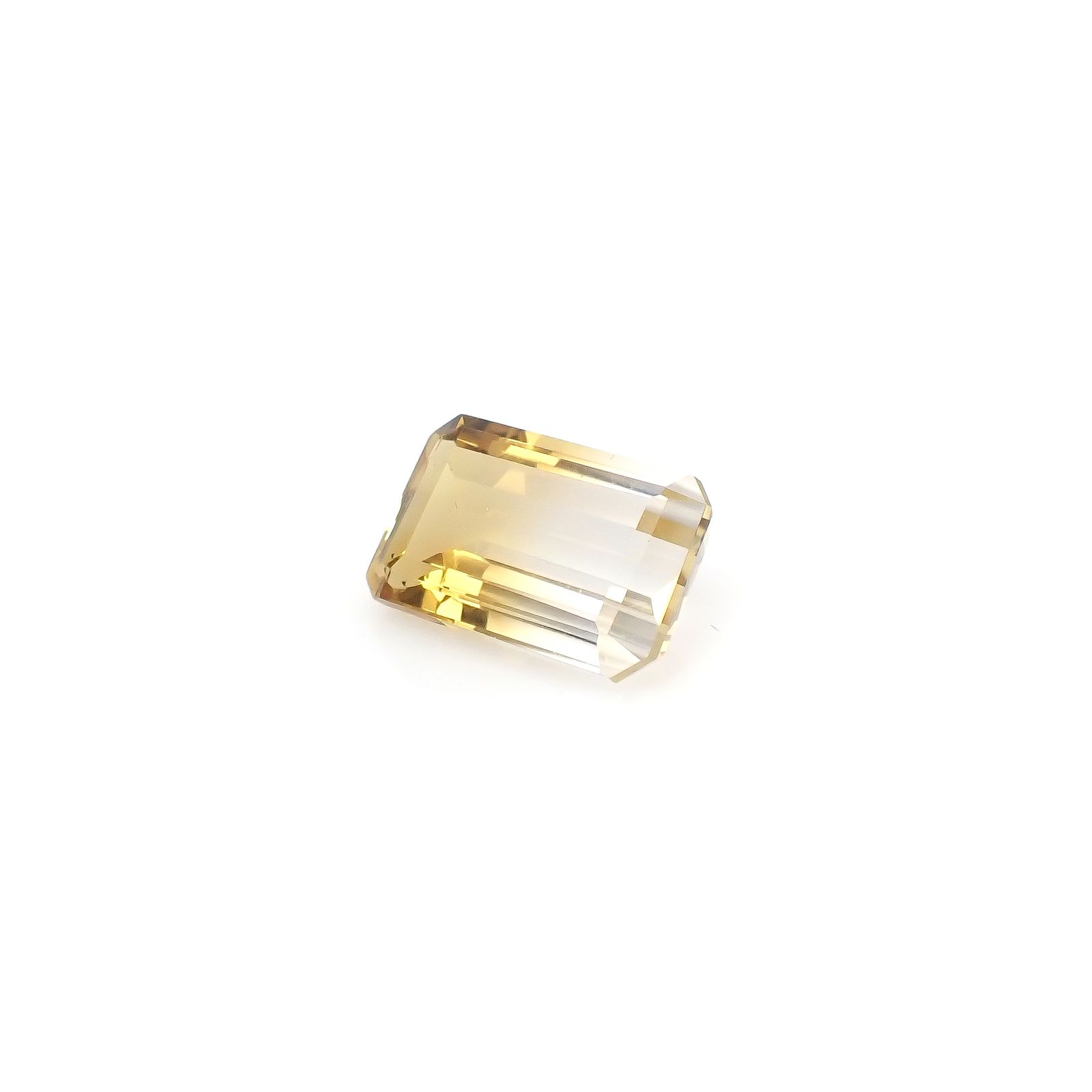 バイカラーシトリン ブラジル・ミナスジェライス州産 7.58ct[240326462]15x9.6mm前後