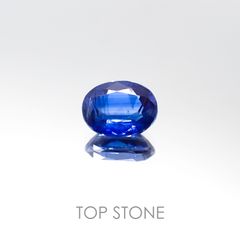 <ランダムセレクト1個販売> カイヤナイト オーバルカット インド・オリッサ州産 1.68ct前後[20096160]8×6.1mm前後