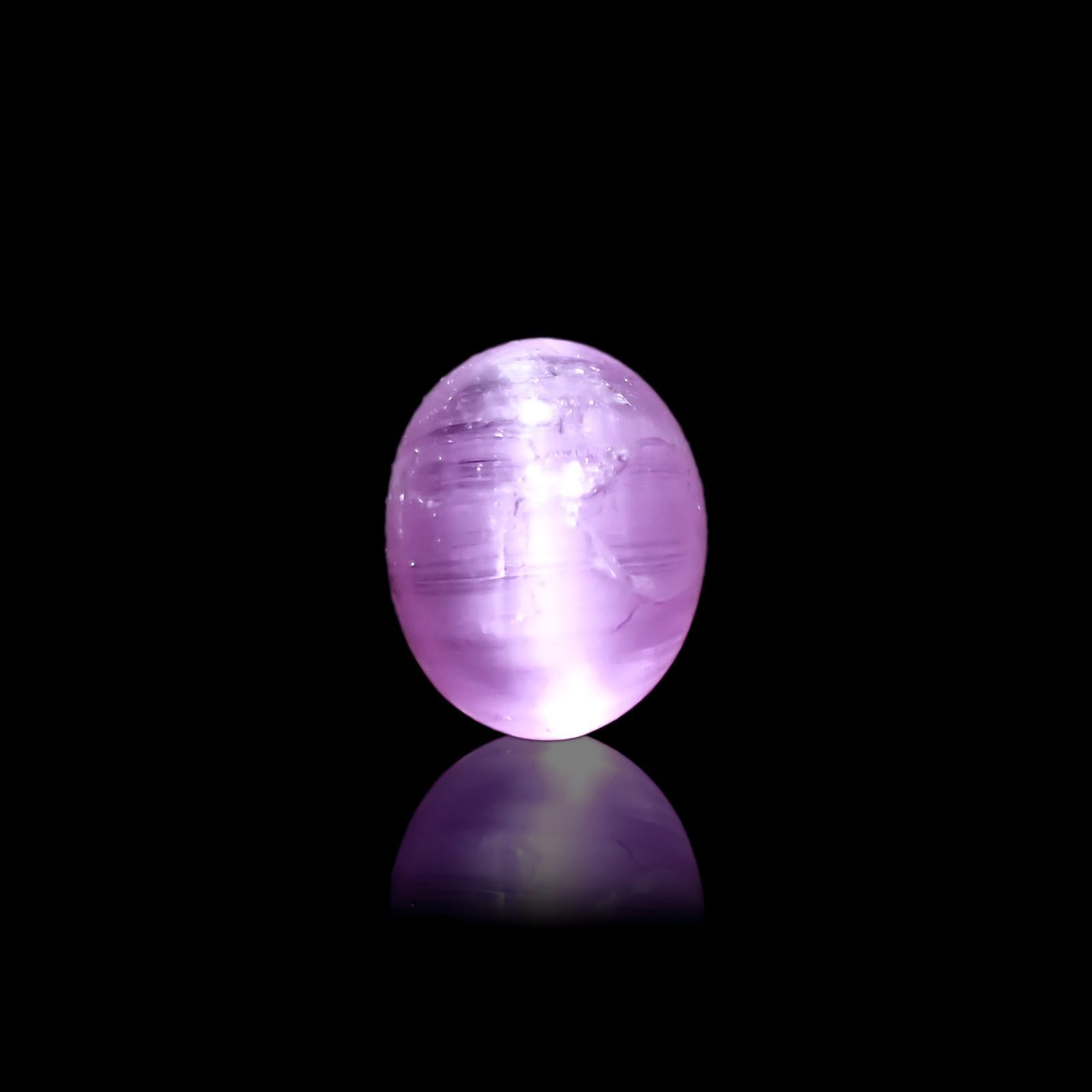 ペツォッタイトキャッツアイ(ラズベリル)(宝石名ペツォッタイト・キャッツアイ) マダガスカル産 0.394ct ソ付(彩珠)[210711981]4.7×3.7mm前後