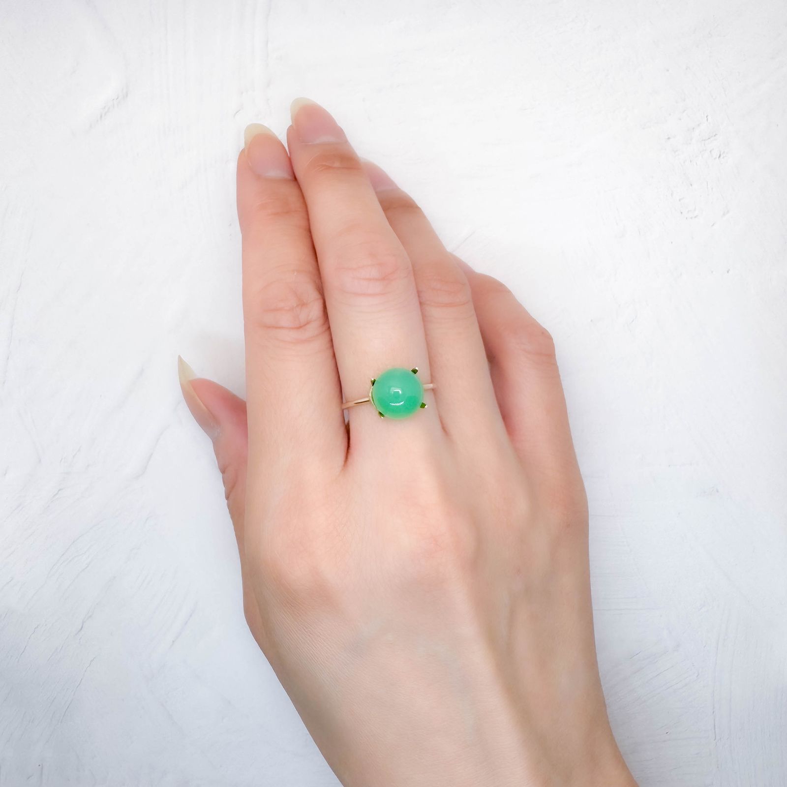 クリソプレーズ オーストラリア産 3.03ct [250730887]9.1x9.1mm前後