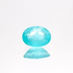 パライバトルマリン(宝石名トルマリン/別名パライバ・トルマリン) ブラジル産 0.70ct GIA鑑付[210410362]6.7×5.3mm前後