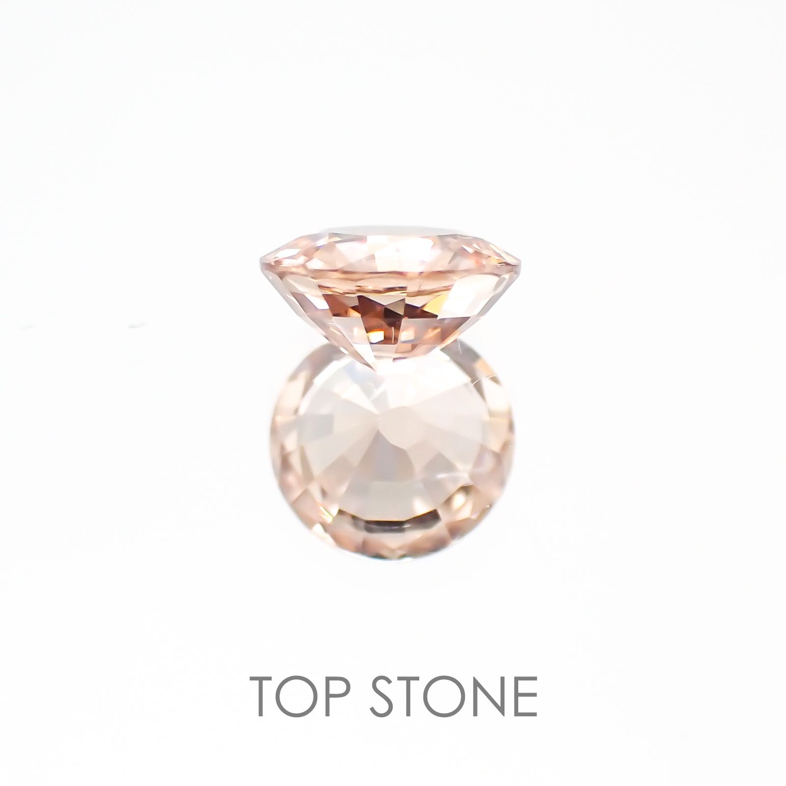 オレンジジルコン(宝石名ジルコン) スリランカ/カンボジア産 1.12ct 識別済[20128045]6.2×6.2mm前後