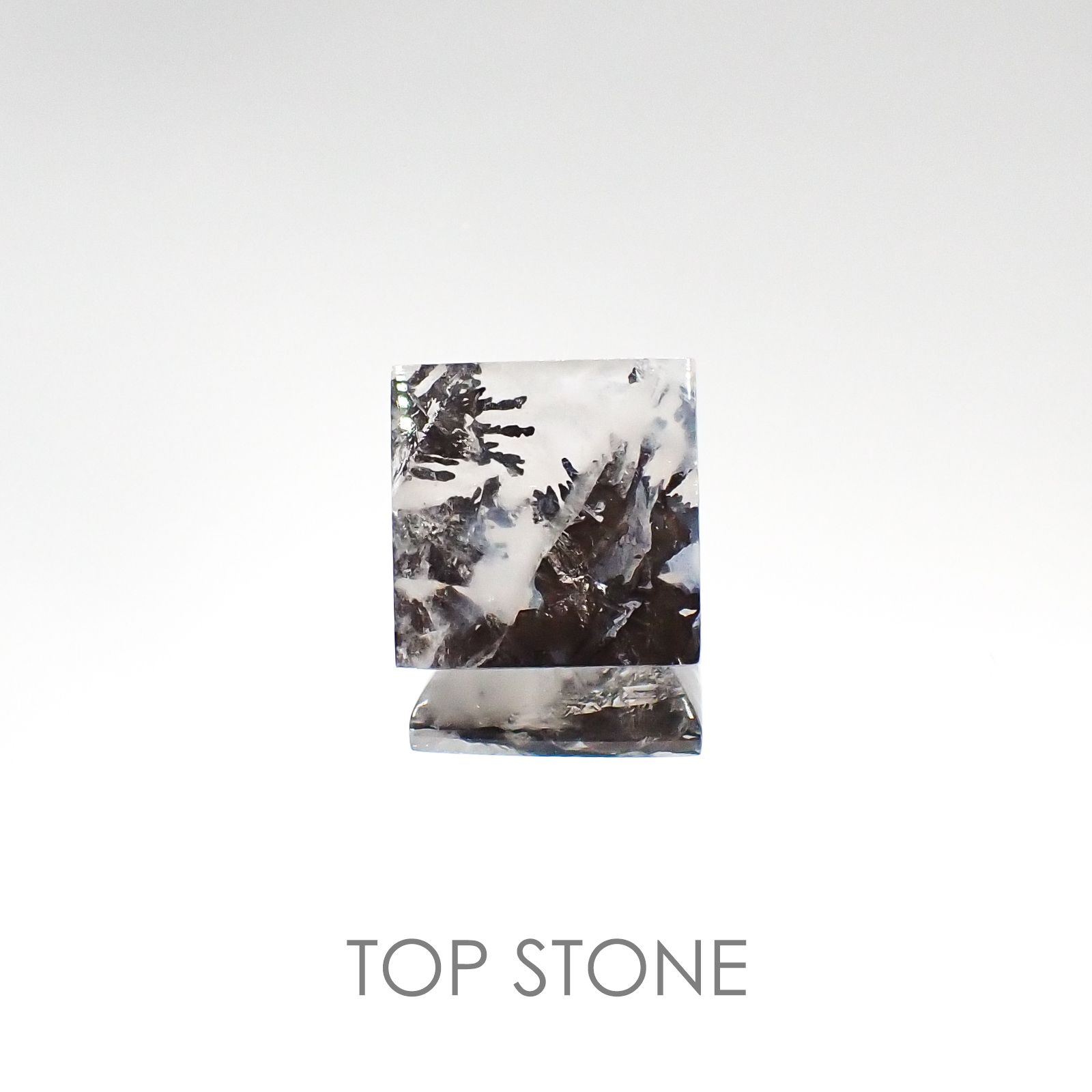 デンドリチッククォーツ ブラジル産 ルース 12.5ct[20084943]14×14mm前後