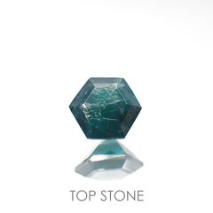◇ヘキサゴンカット◇グランディディエライト(宝石名グランディディエライト) マダガスカル産 0.51ct 識別済[210813062]4.9×4.9mm前後