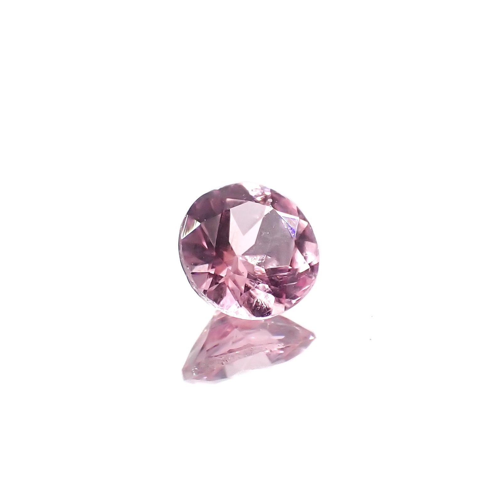 シルキーピンクスピネル タンザニア産 0.43ct[231224961]4.9x4.9mm前後