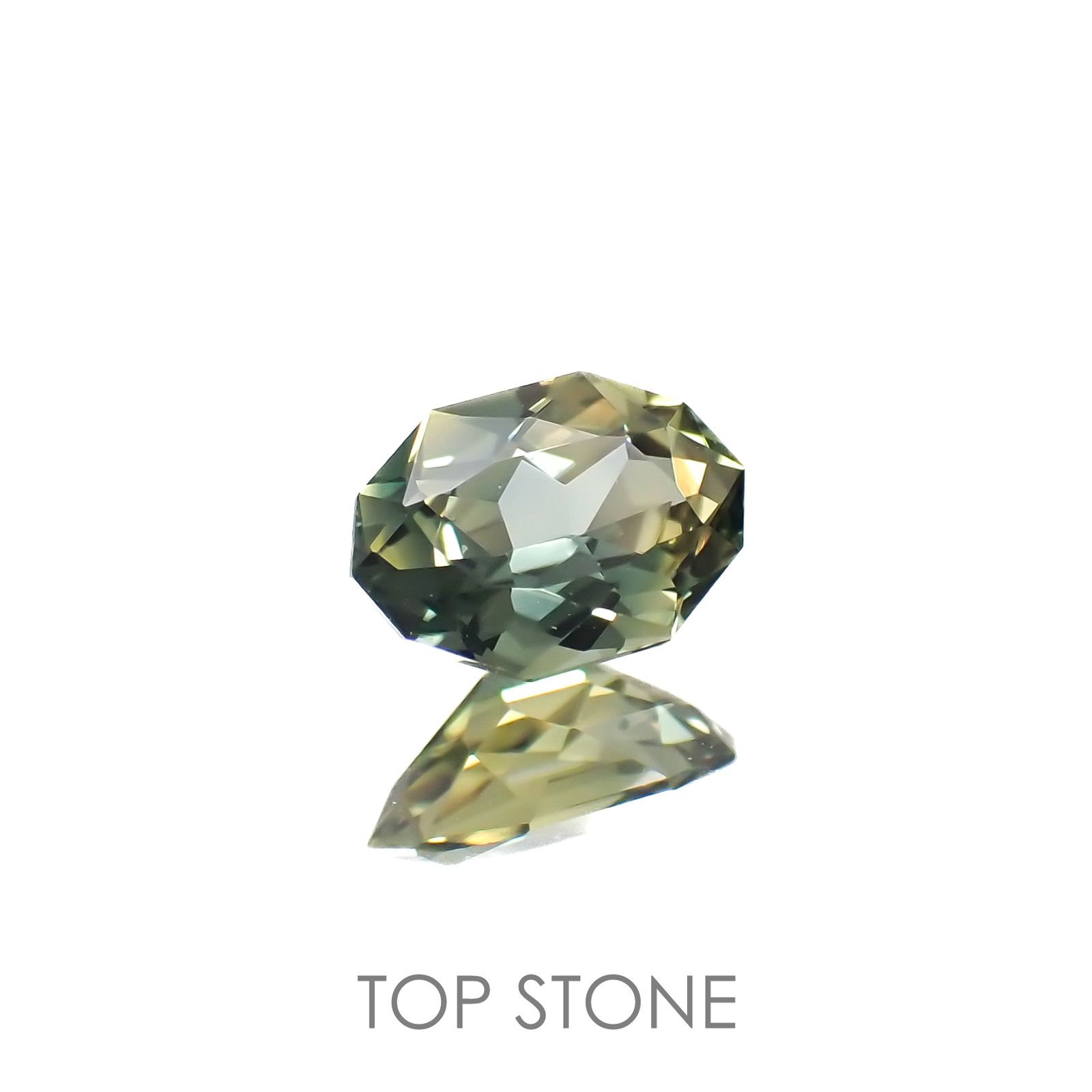 ◇カスタムカット◇バイカラーサファイア オーストラリア産 0.60ct[220817498]6.3x4.4mm前後
