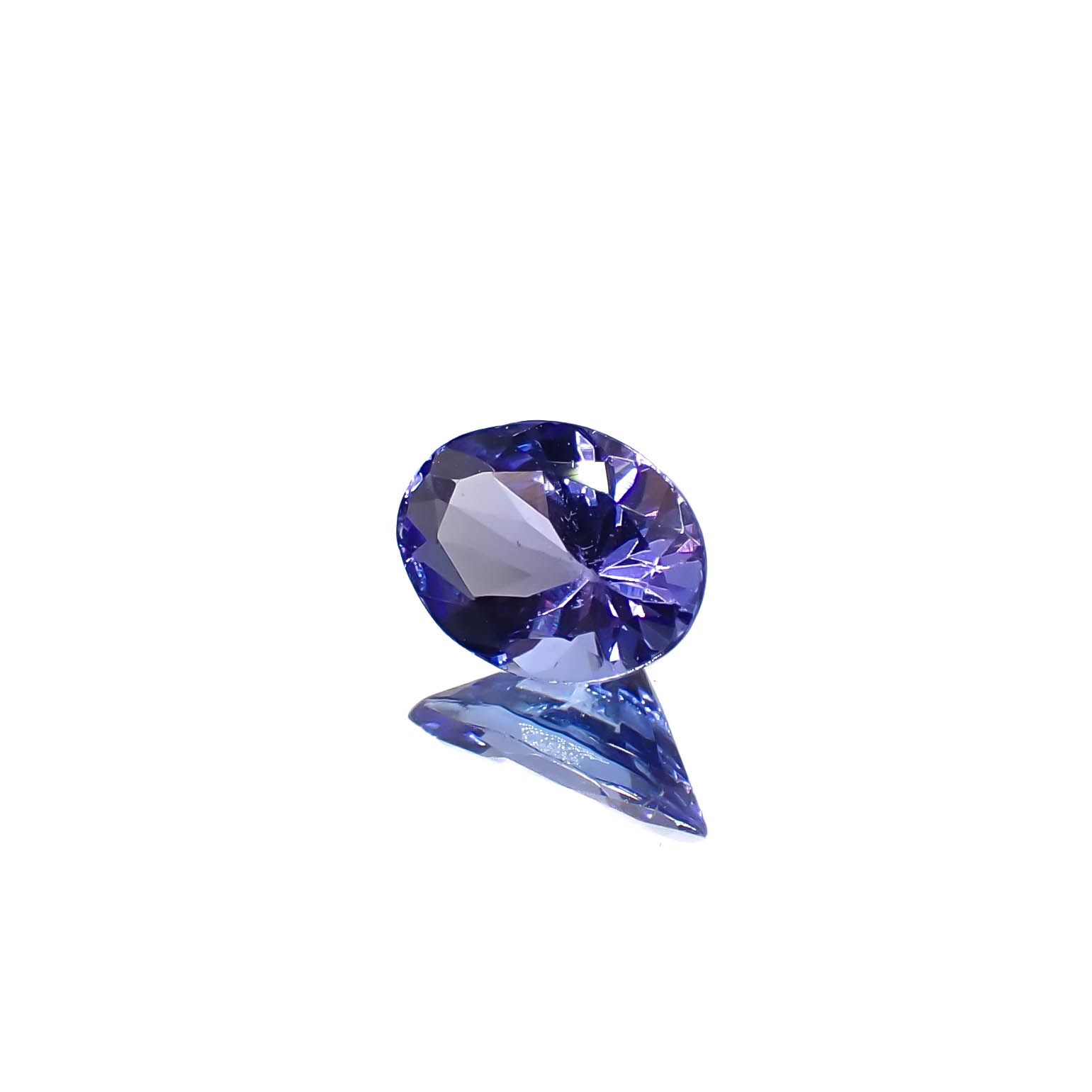 タンザナイト(宝石名タンザナイト)タンザニア産 0.69ct 識別済[240627891]6.7x4.9mm前後