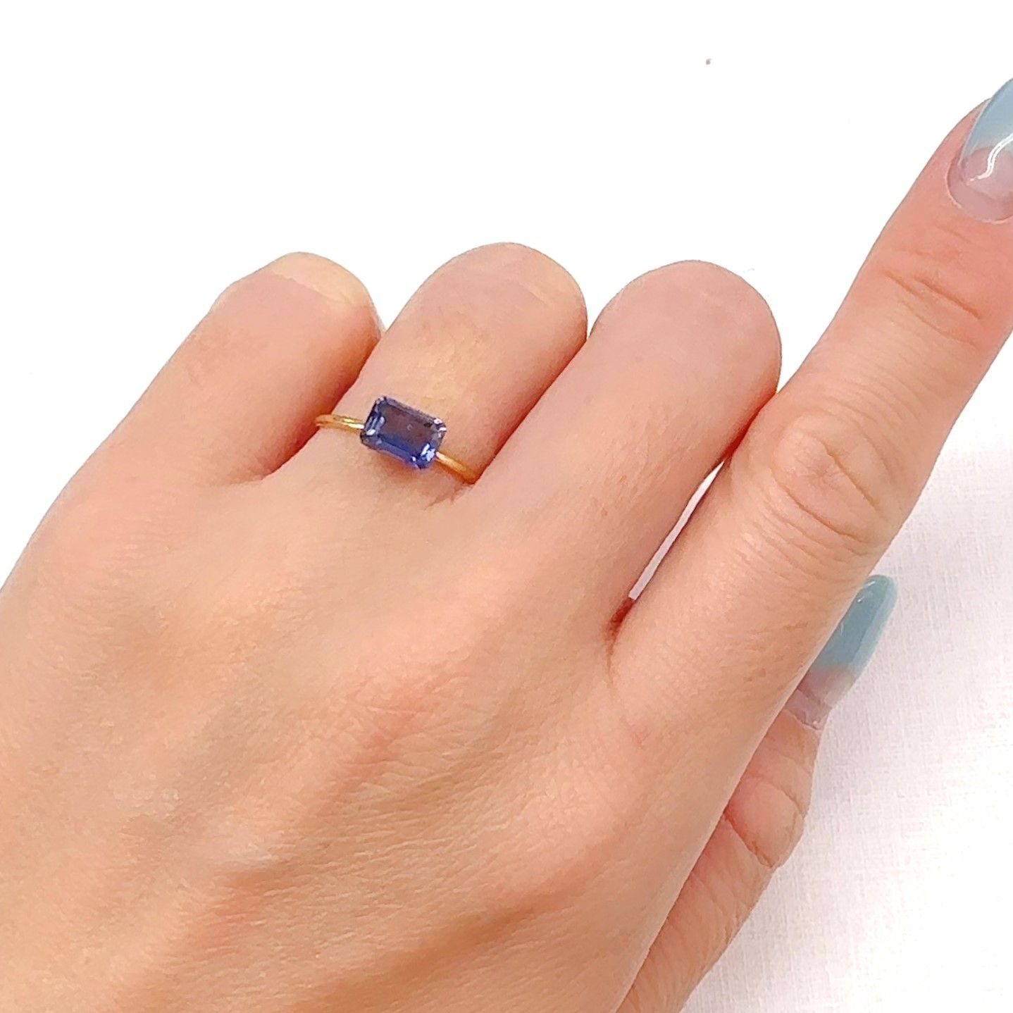 アイオライトサンストーン インド/ブラジル産 0.92ct[240928839]7x5mm前後