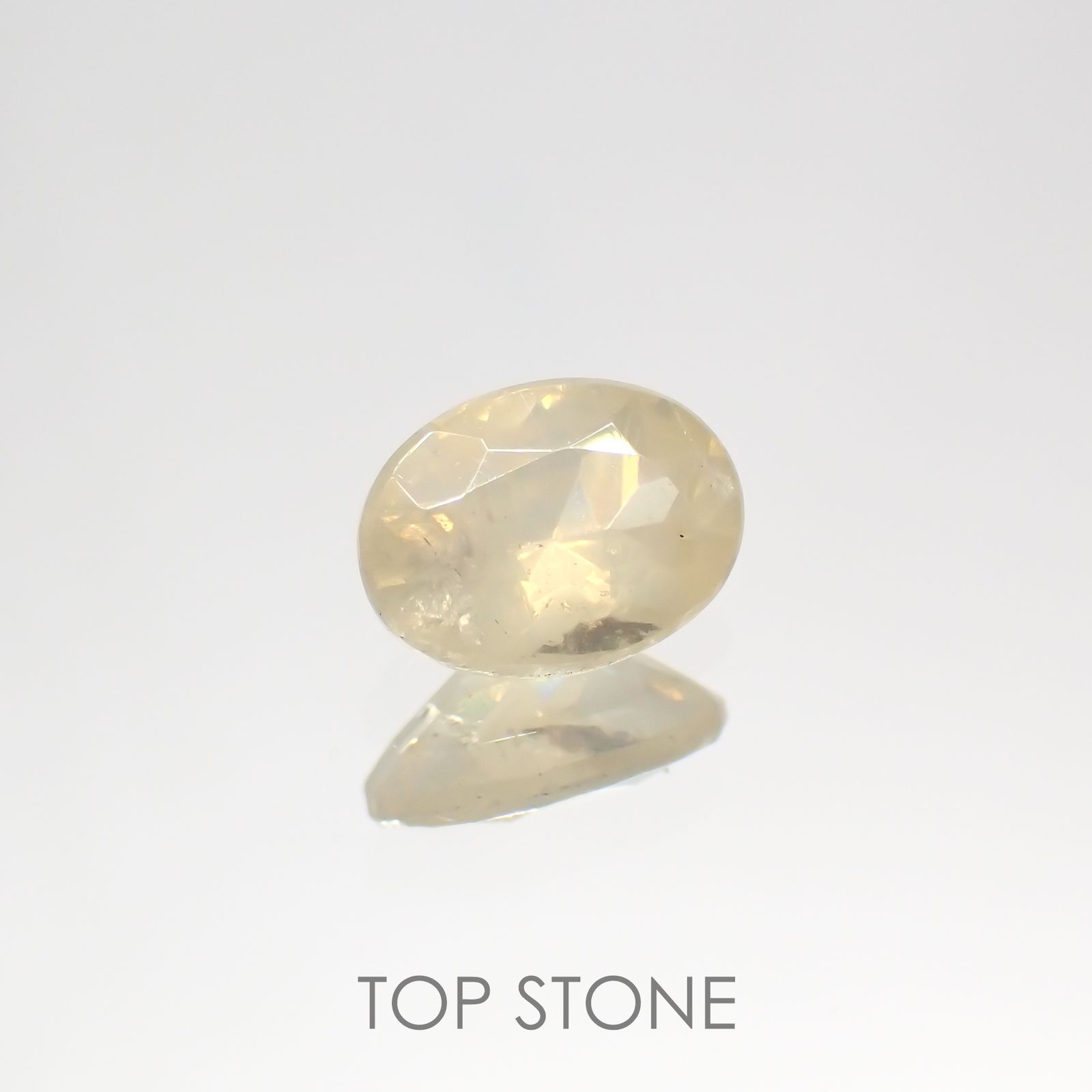 シーライト(宝石名シーライト) 中国産 1.146ct ソ付(彩珠)[20117728]6.5×4.7mm前後