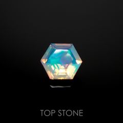 ◇ヘキサゴンカット◇エチオピアオパール(宝石名オパール)エチオピア産 0.23ct 識別済[220115484]4.8x4.7mm前後
