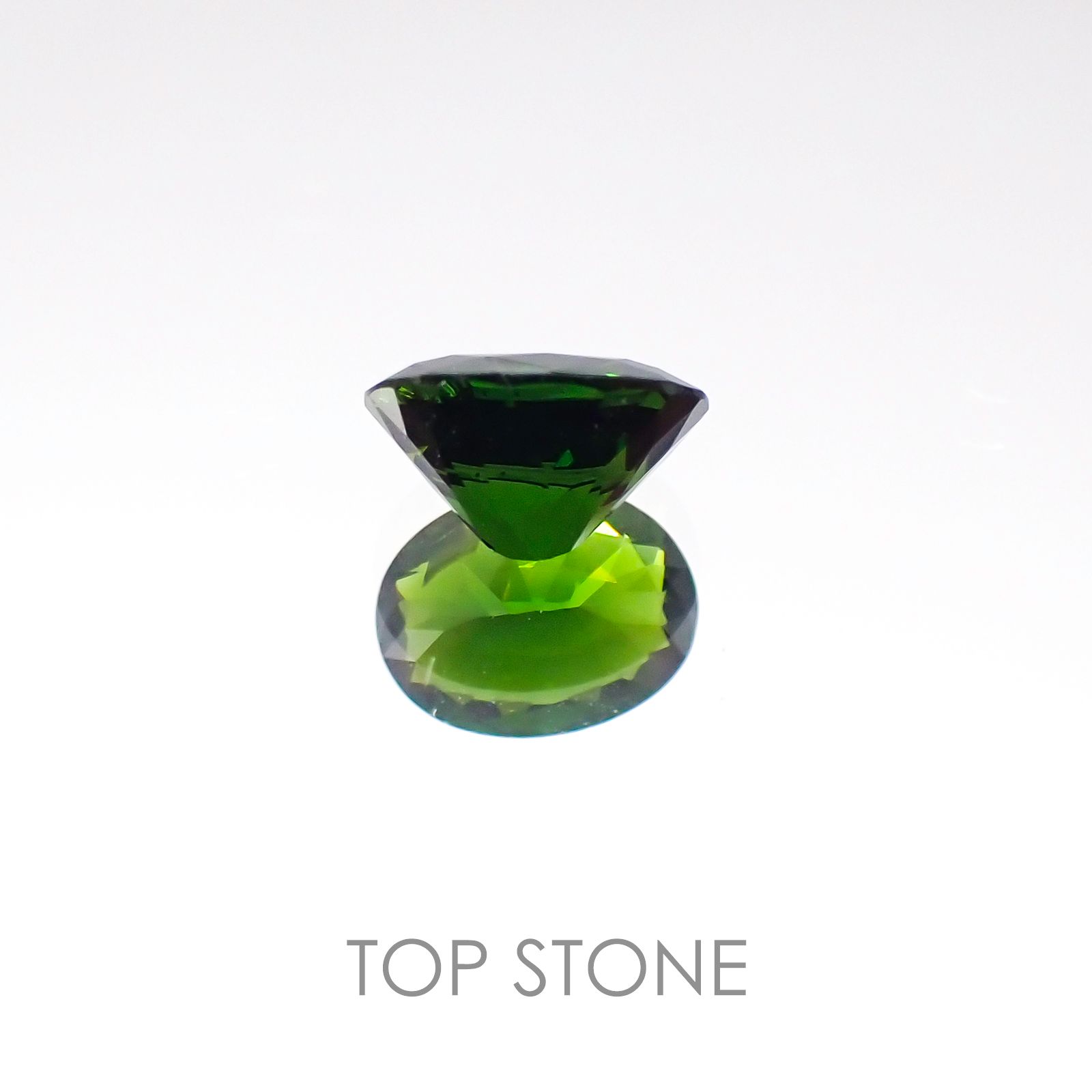 クロムトルマリン(宝石名クロム・トルマリン) タンザニア産 0.48ct 識別済[20096222]5.9×4.4mm前後