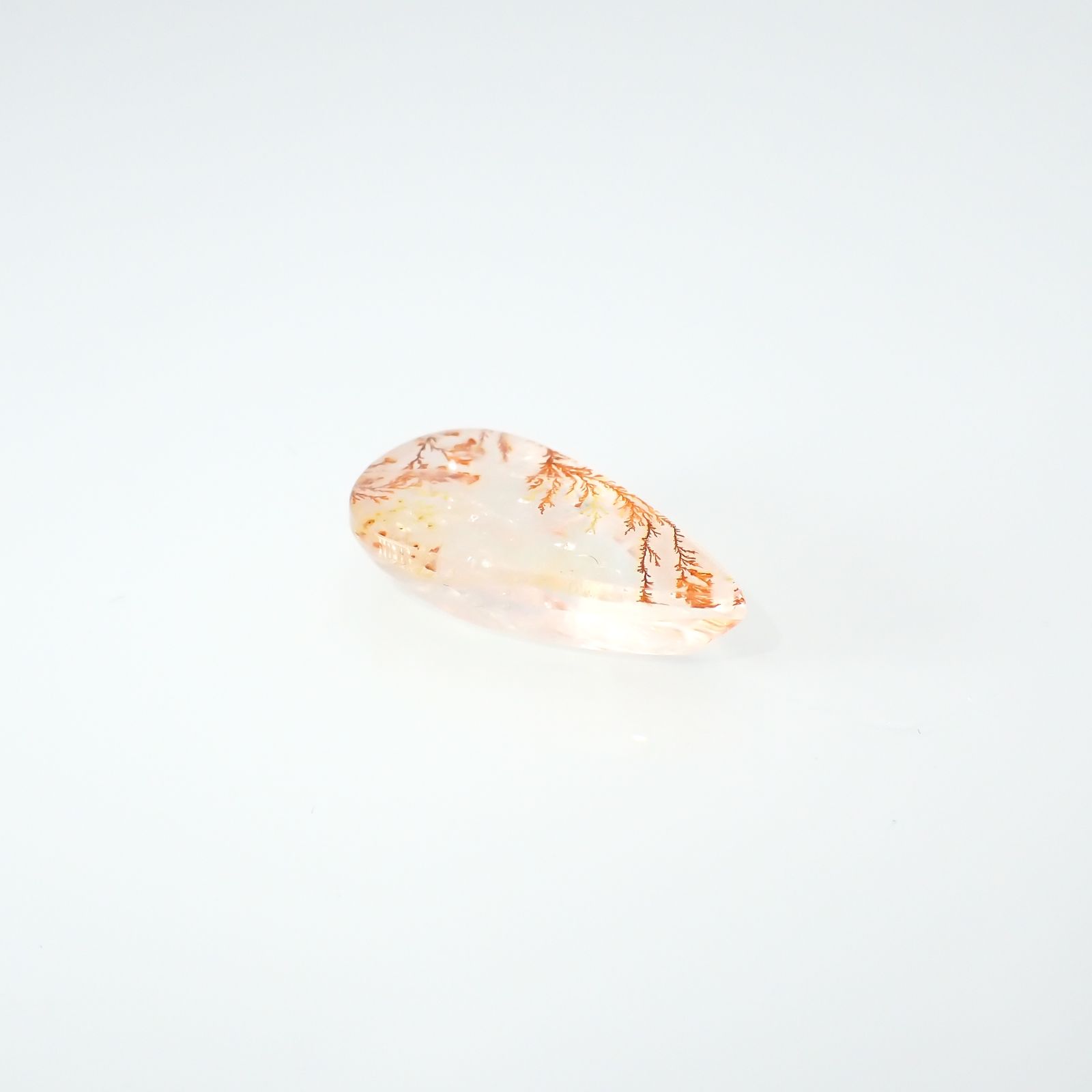 レッドデンドリチッククォーツ ブラジル産 10.88ct[231225084]22.3x11.5mm前後