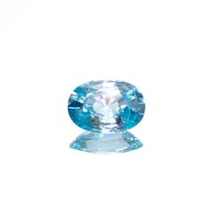 バイカラーブルージルコン カンボジア産 1.52ct[221018643]8x5.9mm前後