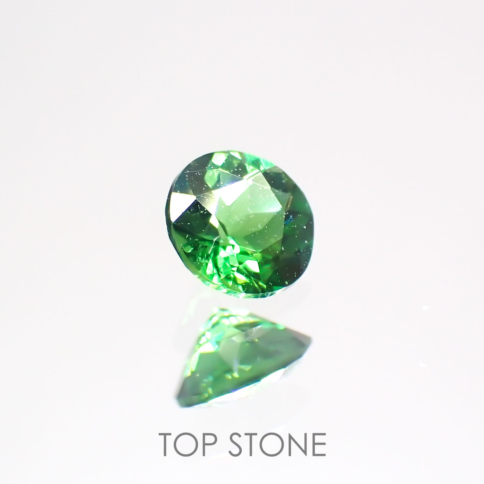 クロムトルマリン タンザニア産 0.18ct[220114167]3.6x3.6mm前後