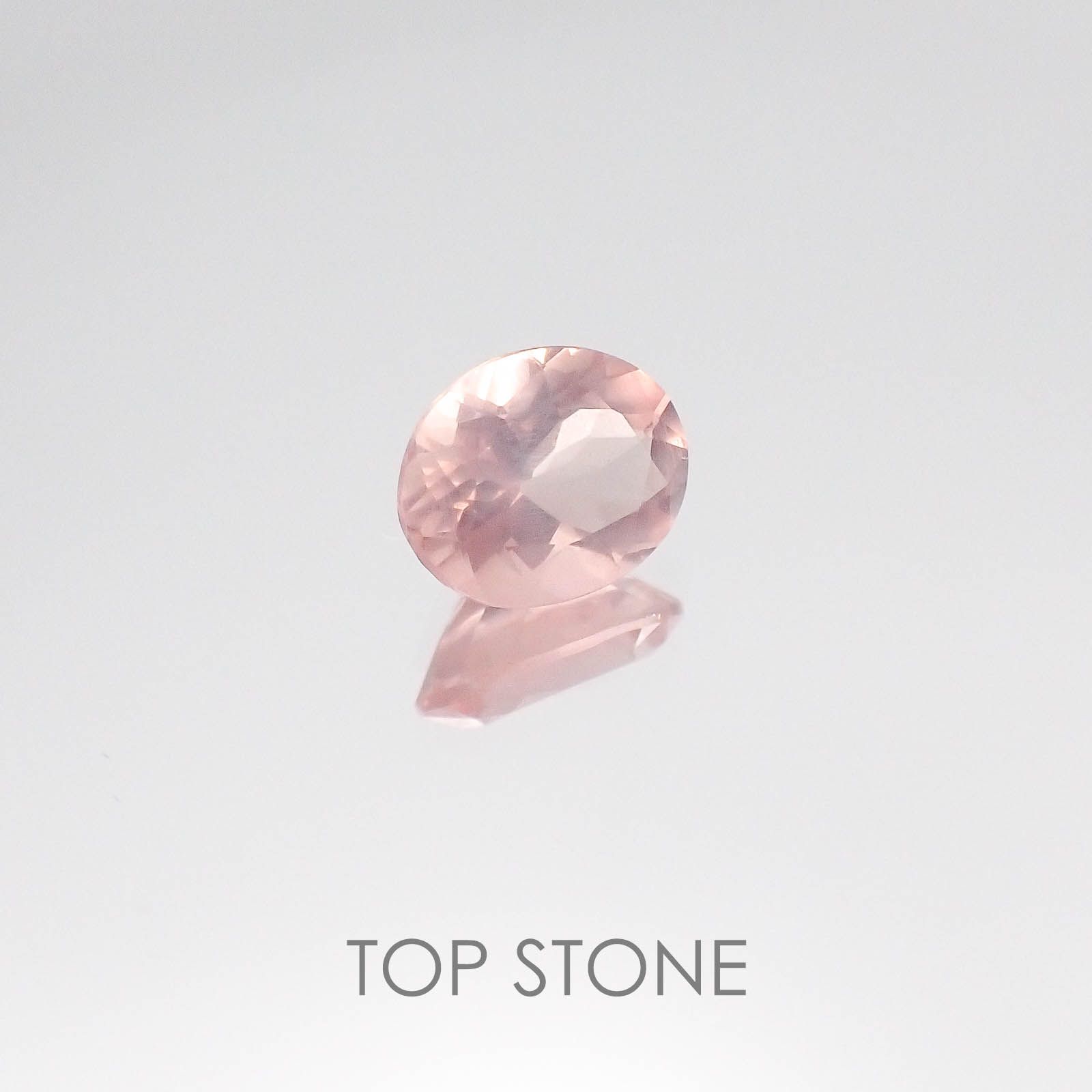 ディープローズクォーツ モザンビーク産 ルース 0.56ct[20084623]6.2×5.1mm前後