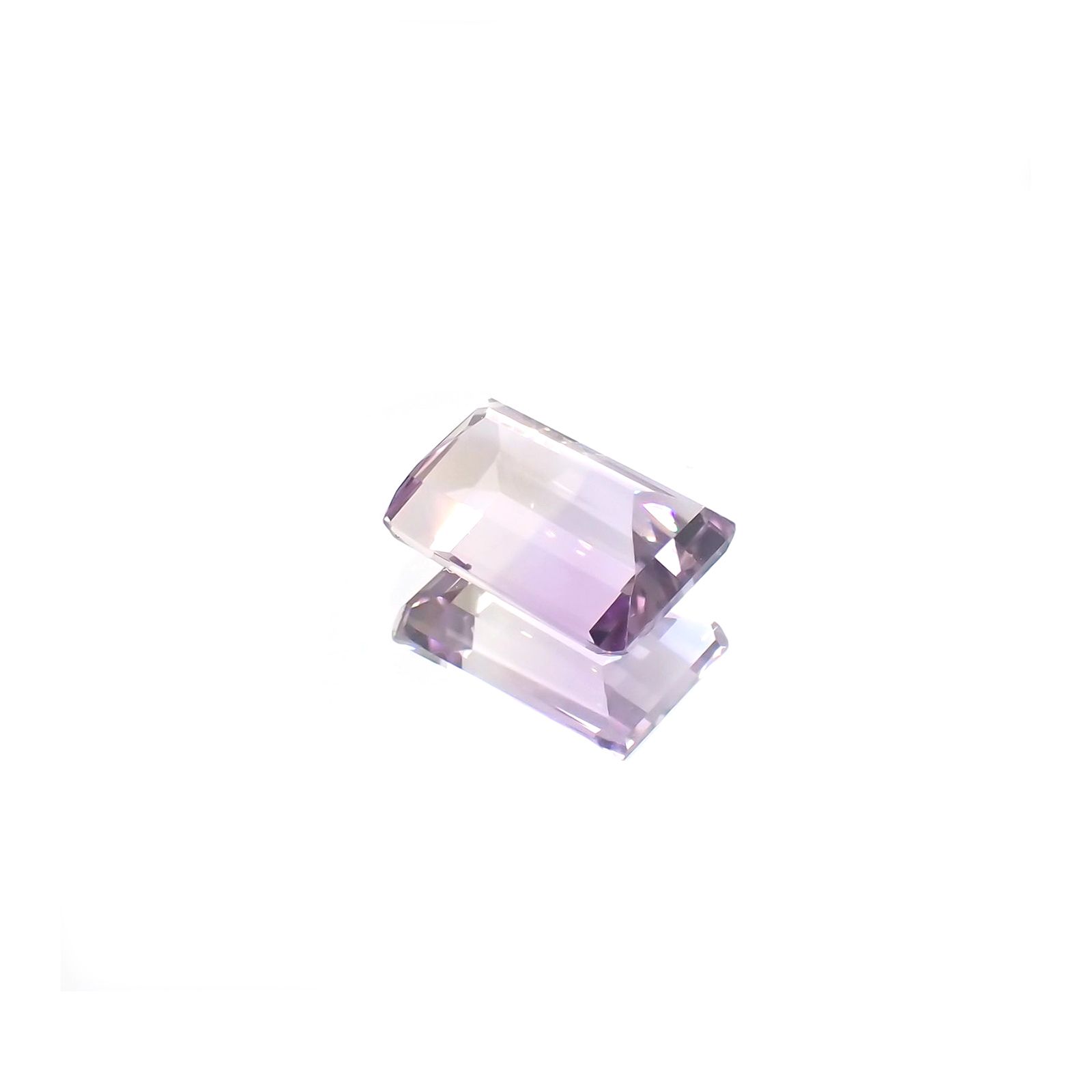 アワーグラスアメジスト(宝石名バイカラー・クォーツ) モロッコ産 2.90ct 識別済[210912325]10×7mm前後