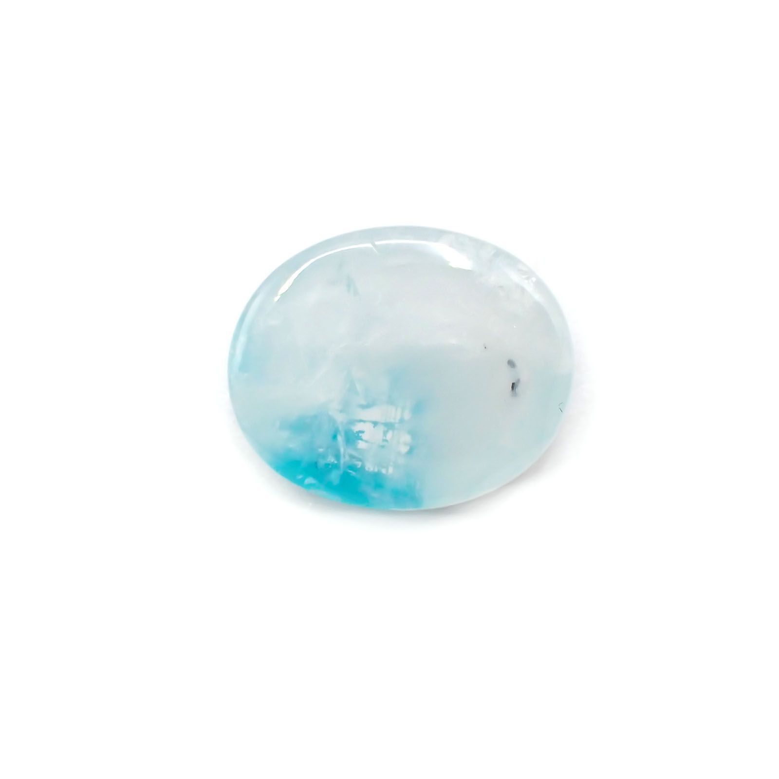 パライバトルマリンインクォーツ ブラジル産 ルース 3.86ct[210310303]10.9×8.9mm前後