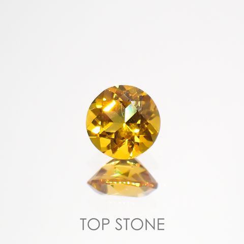 ゴールデンベリル(宝石名ゴールデン・ベリル)ブラジル産 0.40ct 識別済[220115415]4.9x4.9mm前後