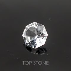 <ランダムセレクト1個販売> ◇オクタゴンカット◇水晶SA(宝石名ロック・クリスタル) ブラジル産 0.49ct前後 識別済[20118286]5×5mm前後