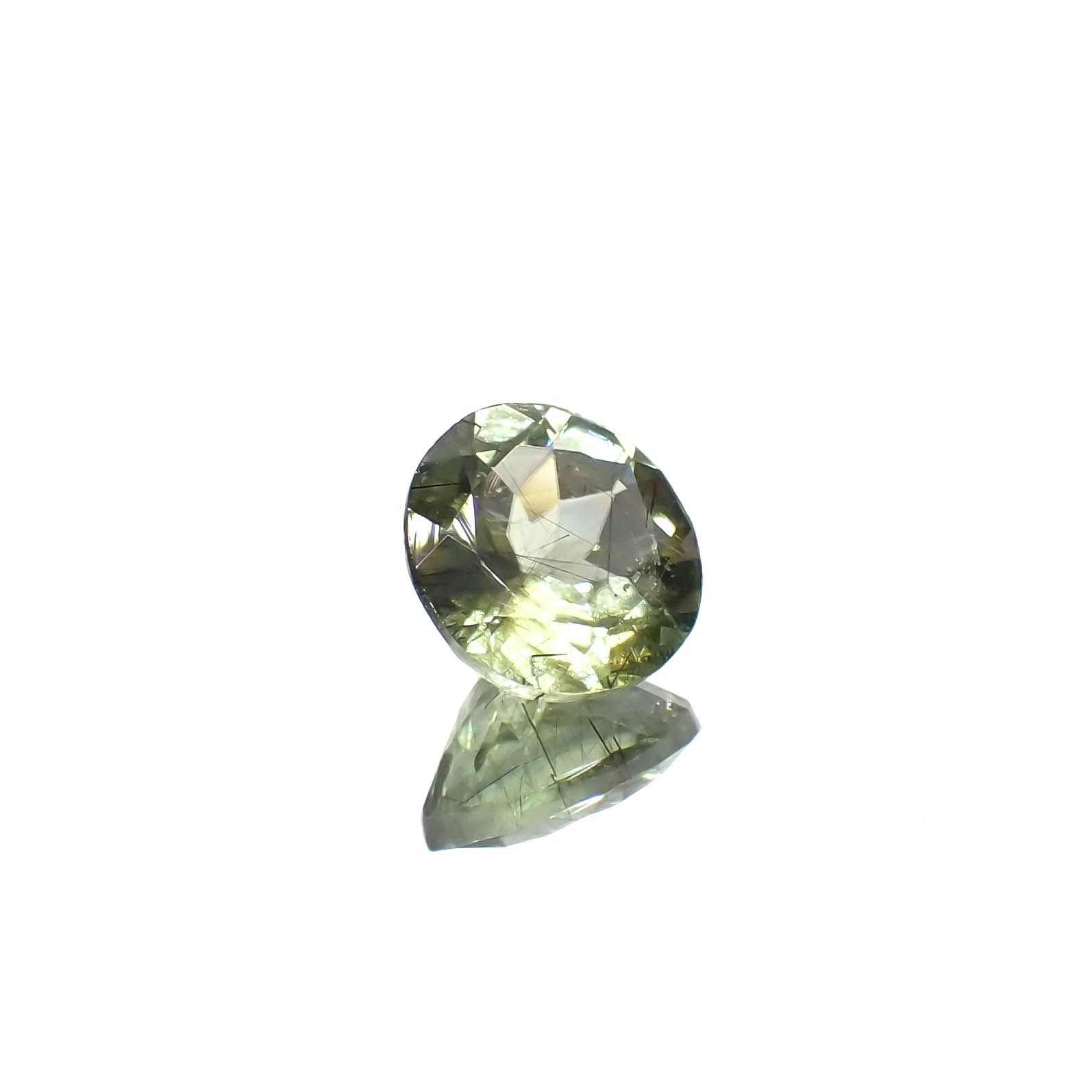 ルドウィジャイトインペリドット パキスタン産 1.43ct[230321242]7.2x7mm前後