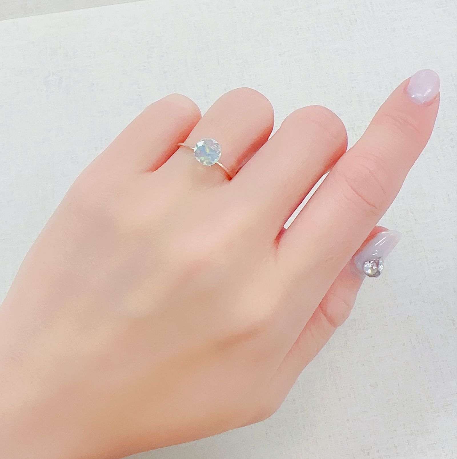エチオピアオパール エチオピア産 0.52ct[230421406]6.8x6.7mm前後