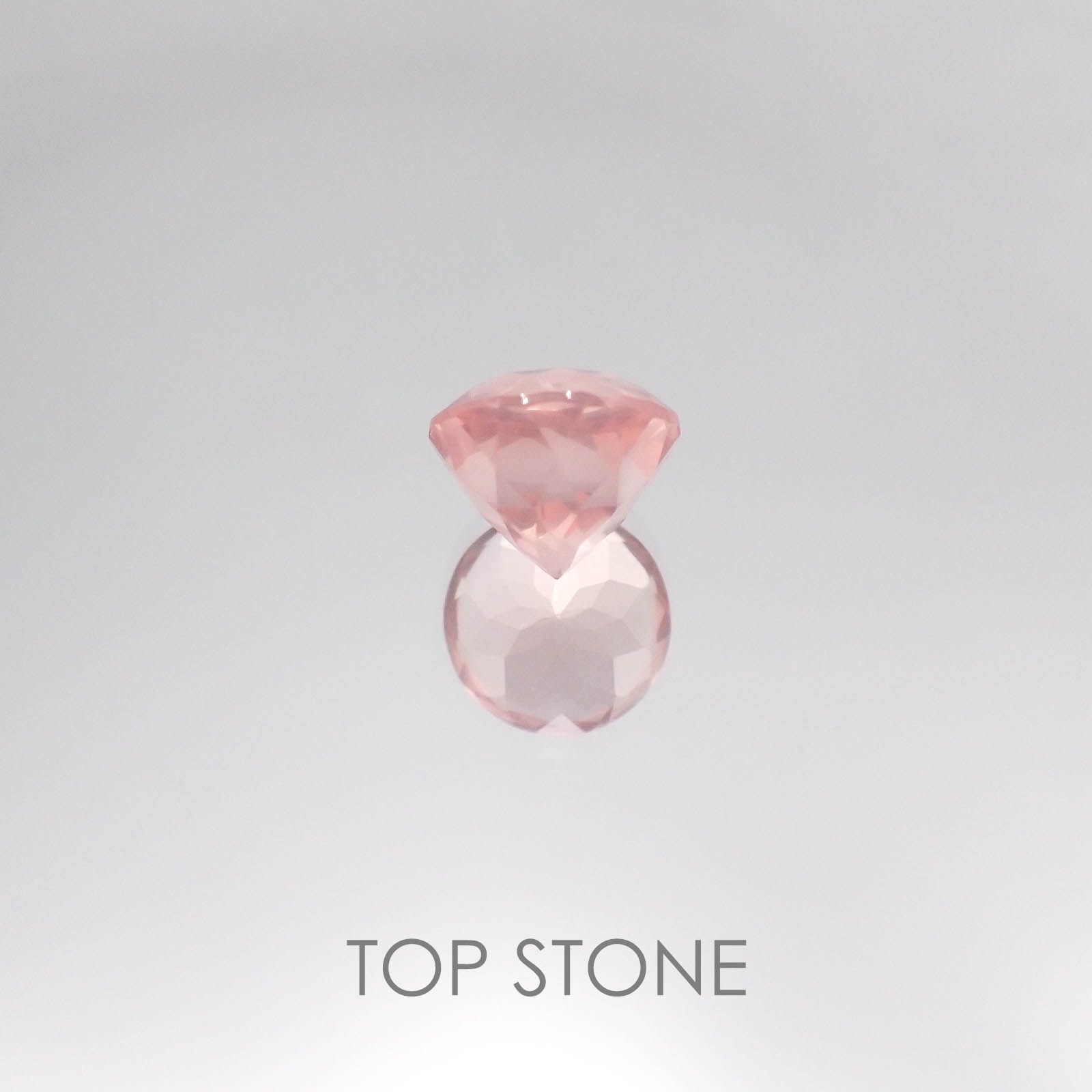 ディープローズクォーツ モザンビーク産 ルース 2.21ct[20084626]8.2×8.2mm前後