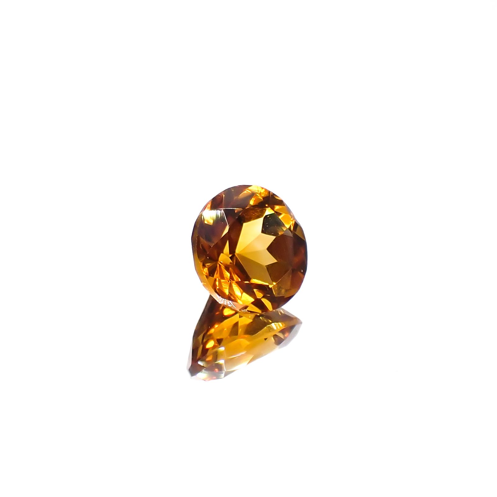 マデイラシトリン ブラジル・ミナスジェライス州産 1.79ct[240427127]7.8x7.8mm前後