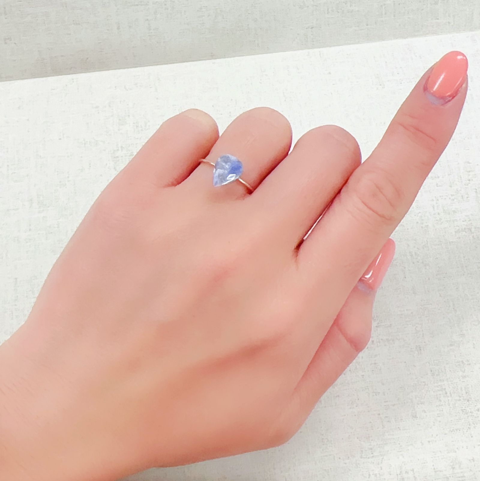 デュモルチェライトインクォーツ ブラジル産 1.65ct[230320871]9.6x7.4mm前後