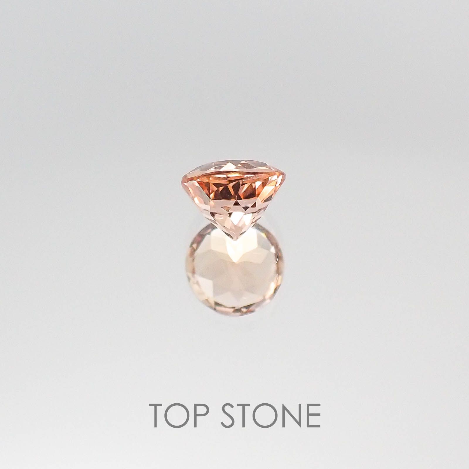 インペリアルトパーズ ブラジル産 ルース 0.48ct[20084381]4.6×4.6mm前後