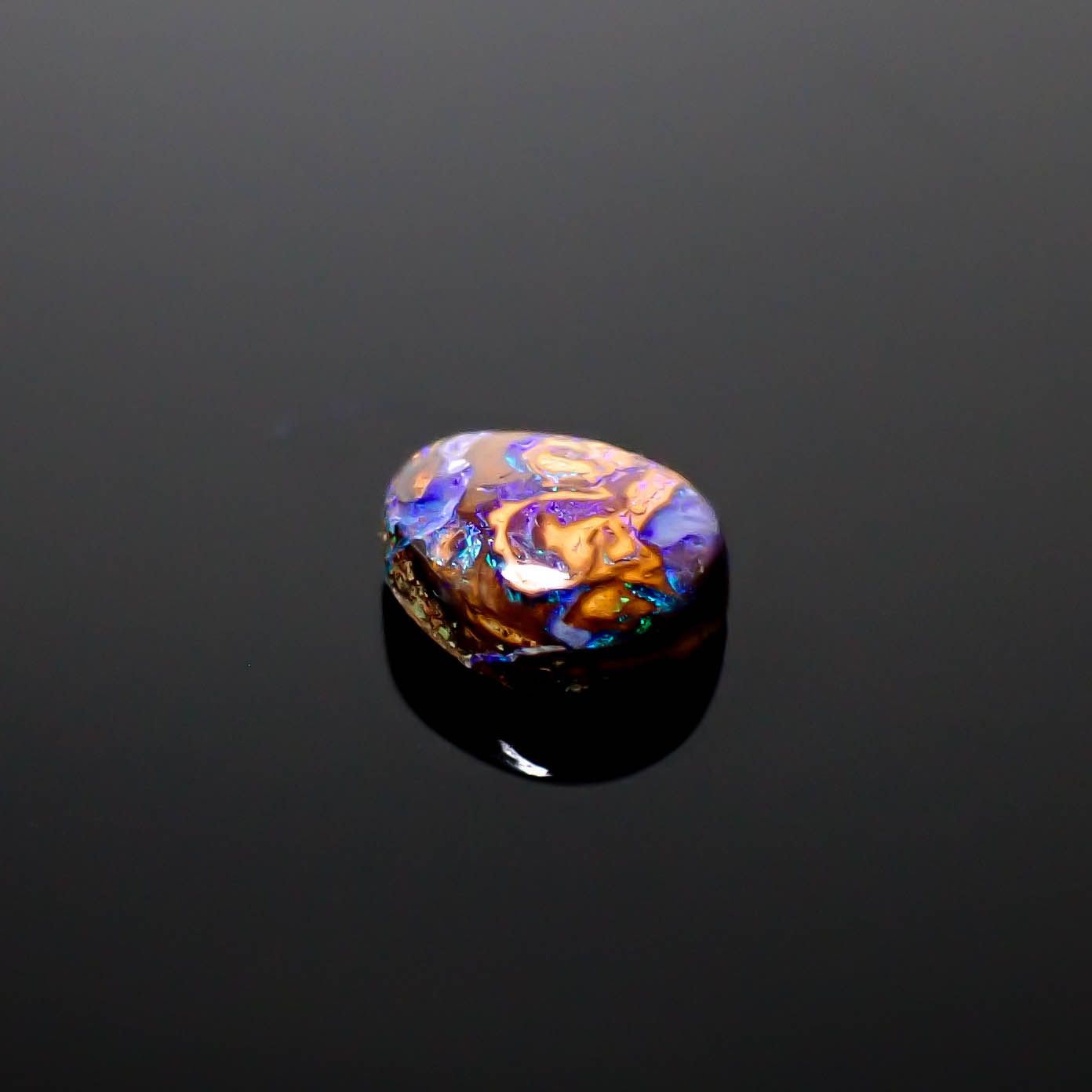 ◇フリーフォーム◇ボルダーオパール オーストラリア産 1.14ct [250330121]7.5x6.1mm前後